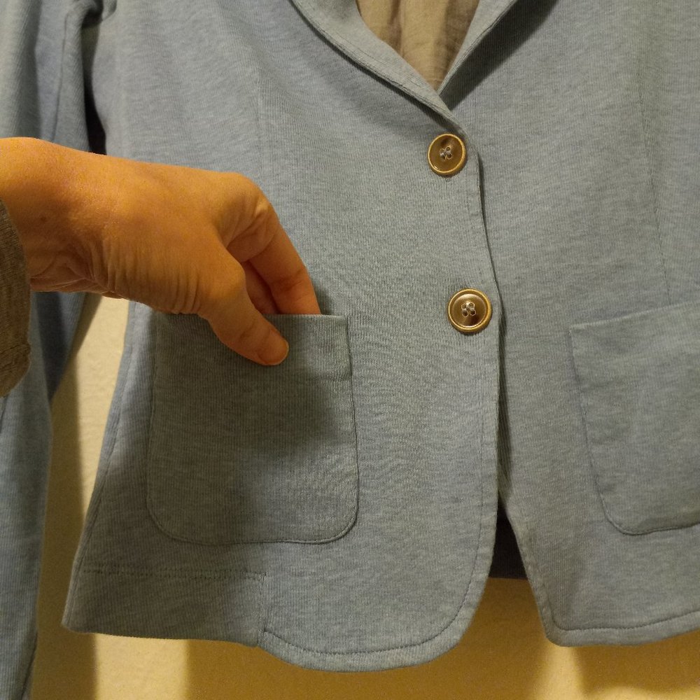 Fabiana Filippi Light Blue Fitted Blazer Size XS - Picture 6 of 16